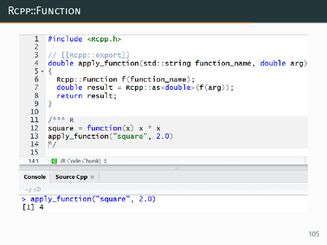 Rcpp::Function
105
