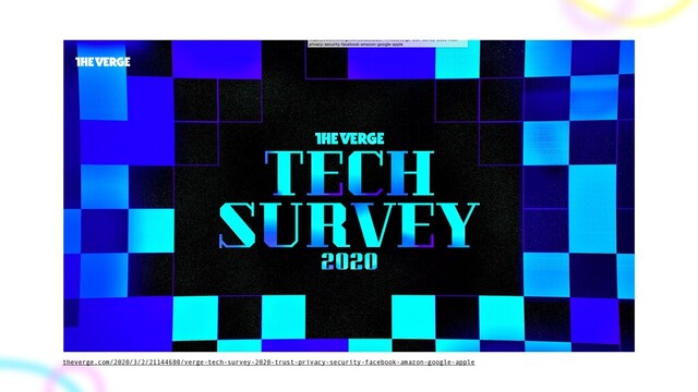theverge.com/2020/3/2/21144680/verge-tech-survey-2020-trust-privacy-security-facebook-amazon-google-apple
