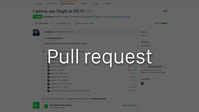 Pull request
