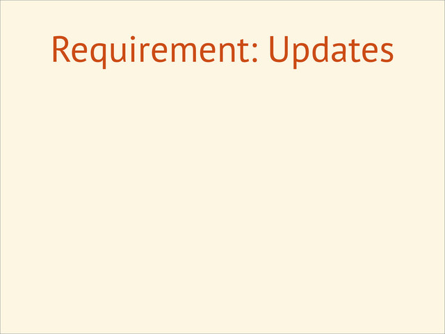 Requirement: Updates
