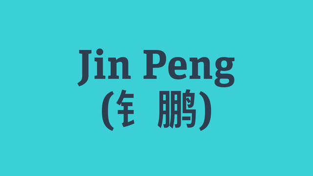 Jin Peng
(钅鹏)

