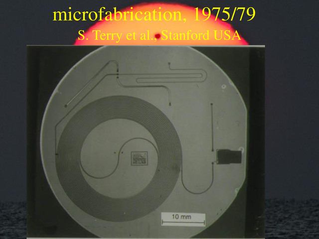 microfabrication, 1975/79
S. Terry et al., Stanford USA
