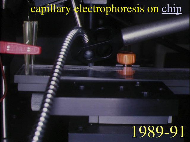 1989-91
capillary electrophoresis on chip
