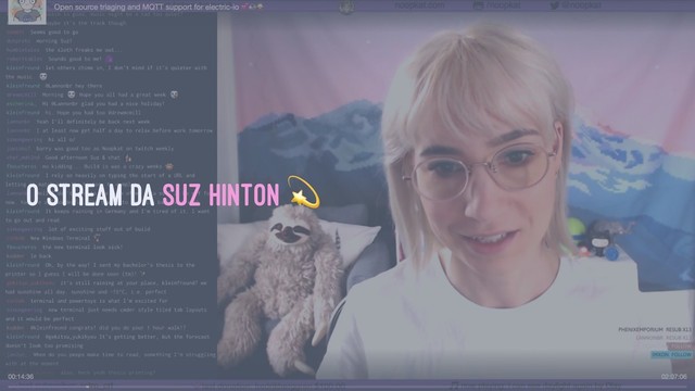 O stream da Suz Hinton
!
