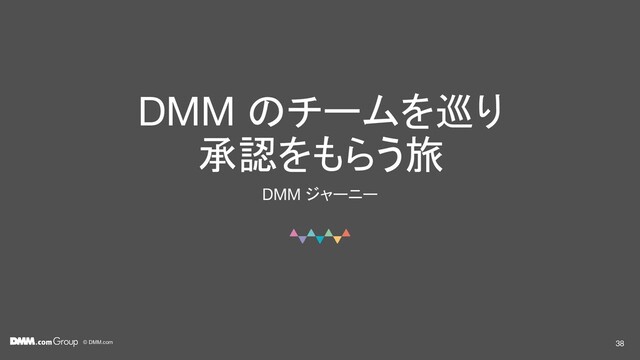 © DMM.com
DMM のチームを巡り
承認をもらう旅
38
DMM ジャーニー
