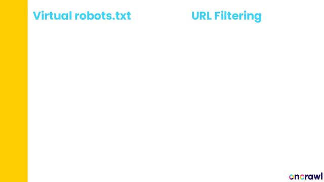 Virtual robots.txt URL Filtering
