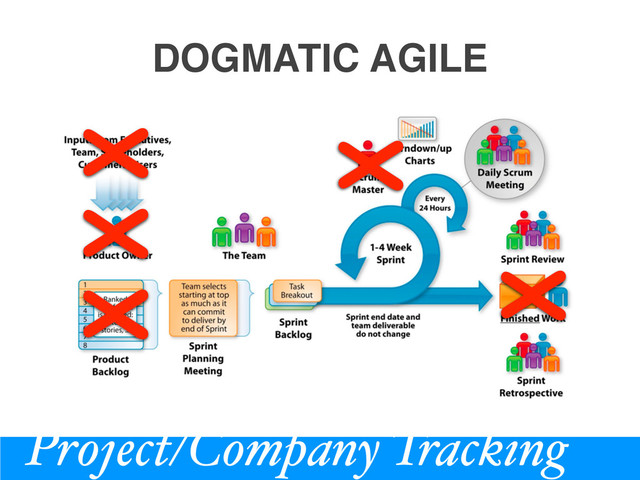 Project/Company Tracking
X
X
X X
X
DOGMATIC AGILE
