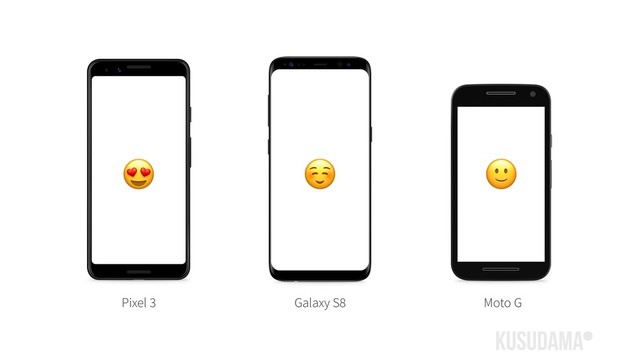 Pixel 3

Galaxy S8
☺
Moto G

