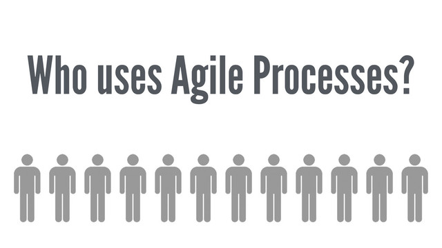 Who uses Agile Processes?
