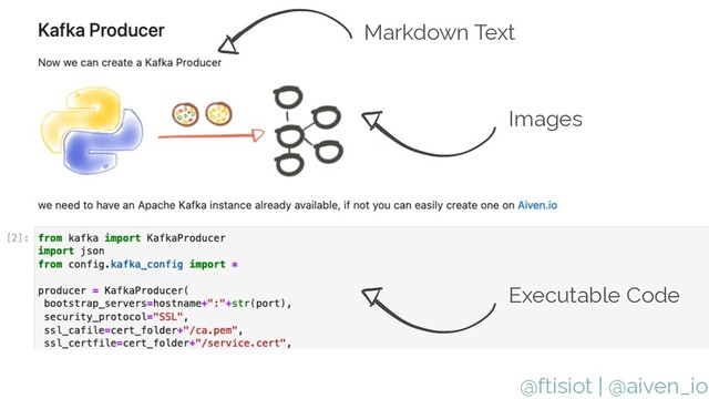 @ftisiot | @aiven_io
Title Text
Markdown Text
Images
Executable Code
