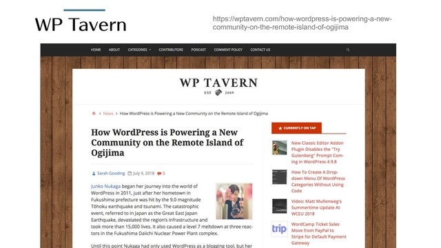 https://wptavern.com/how-wordpress-is-powering-a-new-
community-on-the-remote-island-of-ogijima
815BWFSO
