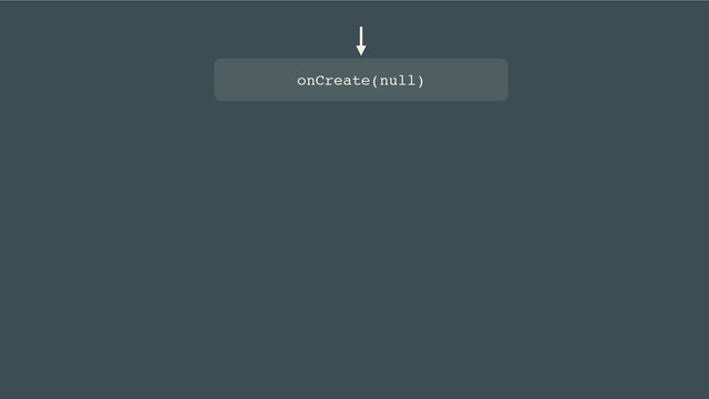 onCreate(null)
