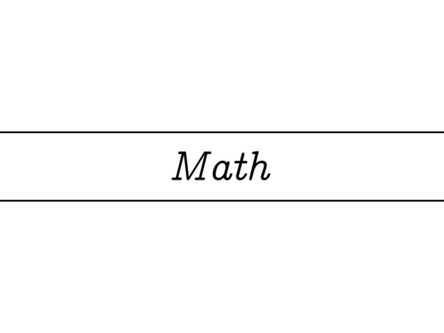 Math
