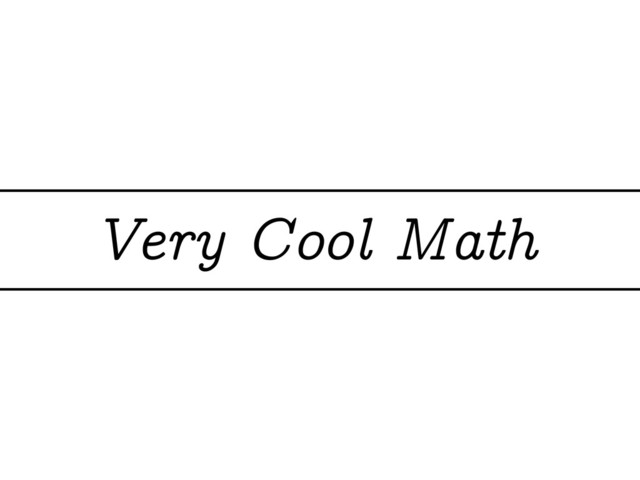 Very Cool Math
