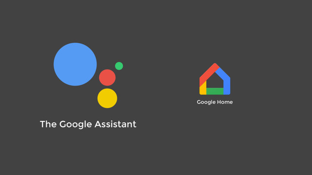 The Google Assistant
Google Home
