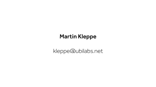 Martin Kleppe
kleppe@ubilabs.net
