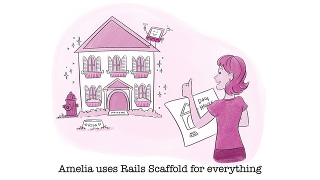 Amelia uses Rails Scaffold for everything
