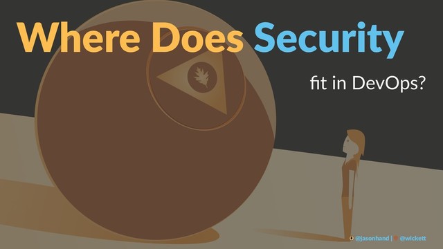 Where Does Security
ﬁt in DevOps?
@jasonhand | @wicke0
