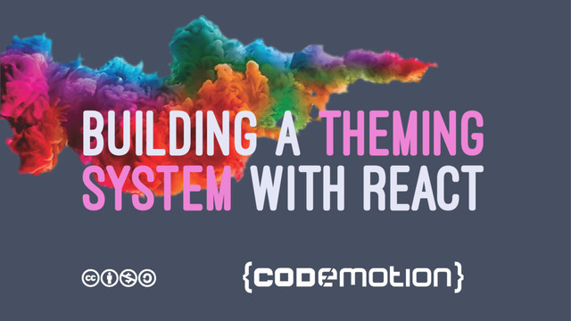 BUILDING A THEMING
SYSTEM WITH REACT
