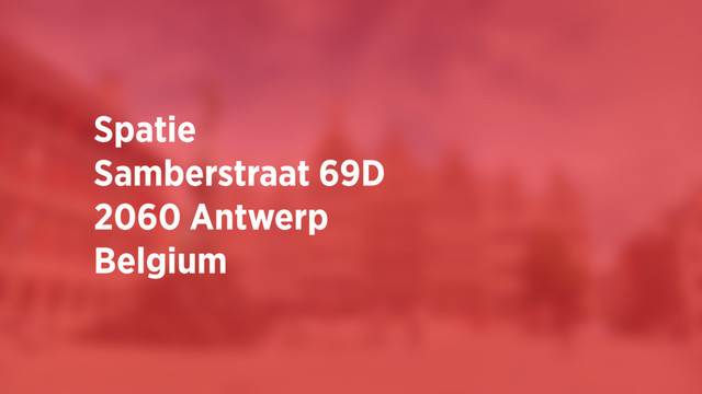 Spatie 
Samberstraat 69D
2060 Antwerp 
Belgium

