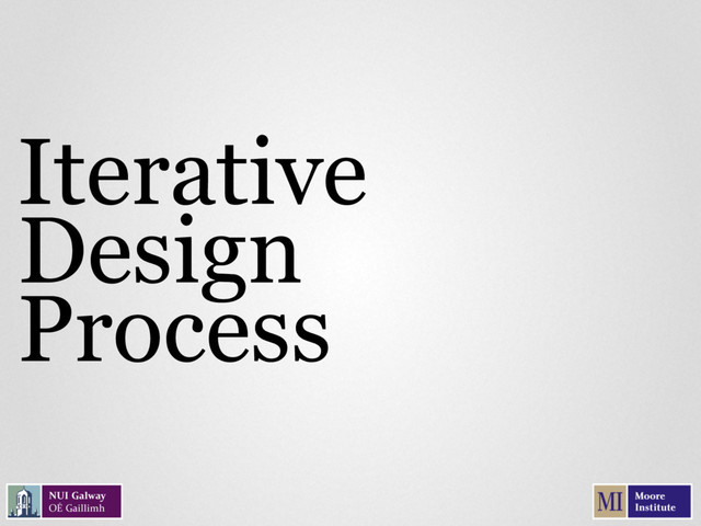 Iterative
Design
Process
