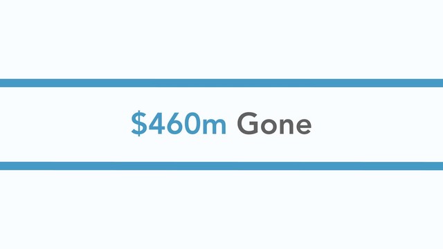 $460m Gone
