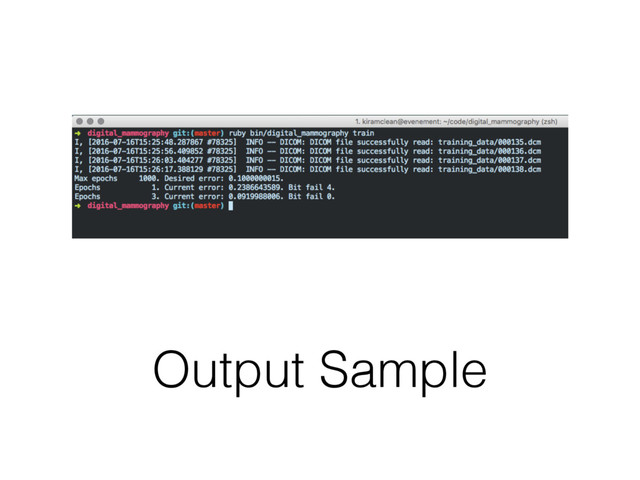 Output Sample
