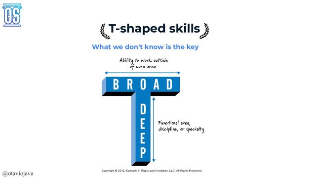 @otaviojava
T-shaped skills
What we don't know is the key
