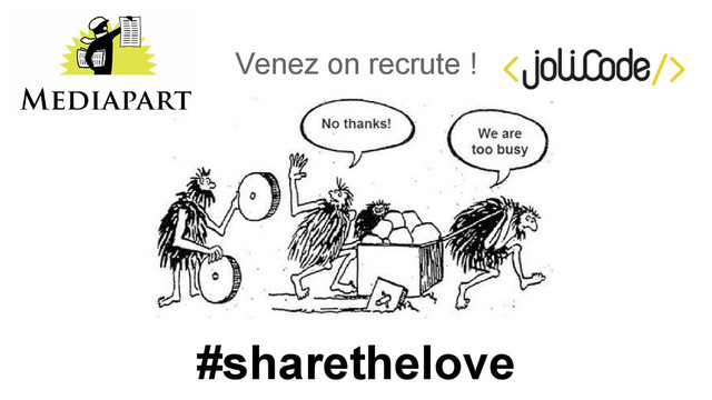 Venez on recrute !
#sharethelove
