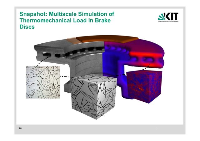 60
Snapshot: Multiscale Simulation of
Thermomechanical Load in Brake
Discs

