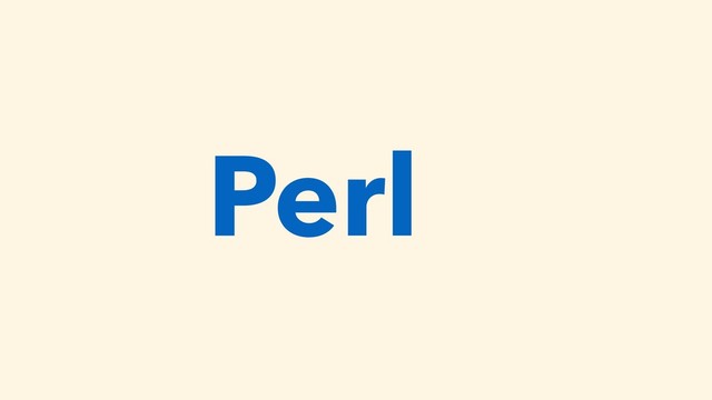 Perl
