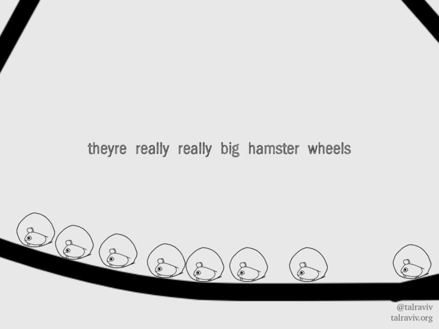 @talraviv
talraviv.org
theyre really really big hamster wheels
