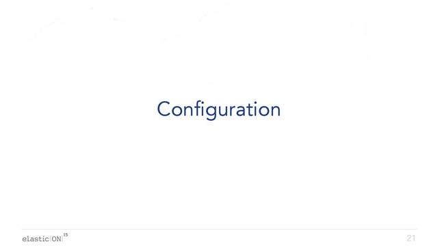 { }
Configuration
21
