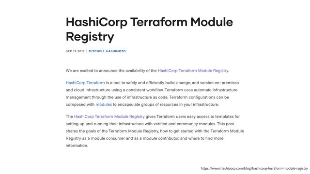 https://www.hashicorp.com/blog/hashicorp-terraform-module-registry
