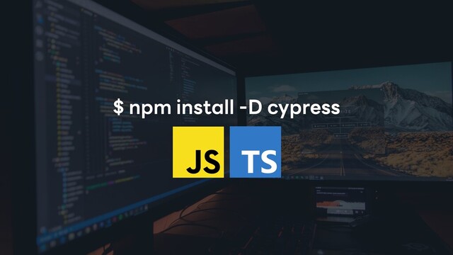 $ npm install -D cypress
