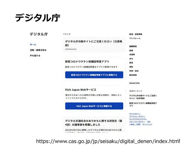 デジタル庁
81
https://www.cas.go.jp/jp/seisaku/digital_denen/index.html
