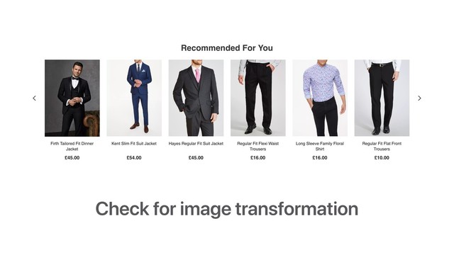 Check for image transformation
