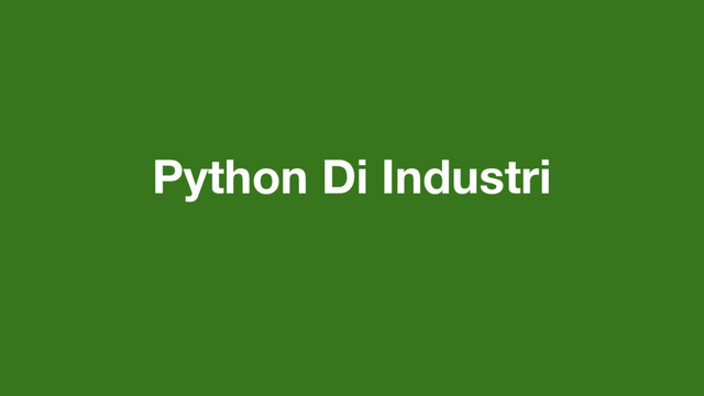 Python Di Industri
