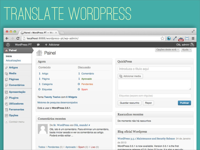 Translate WordPress
