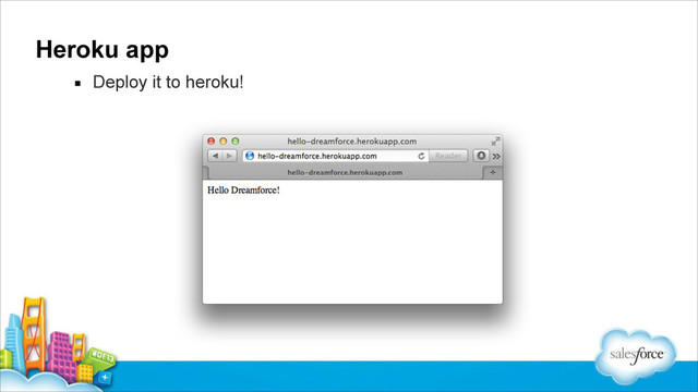 Heroku app
▪ Deploy it to heroku!
