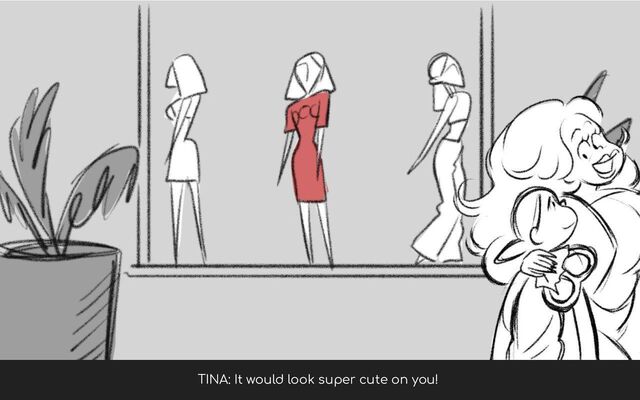 TINA: It would look super cute on you!
