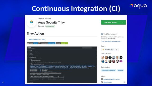 41
Continuous Integration (CI)
