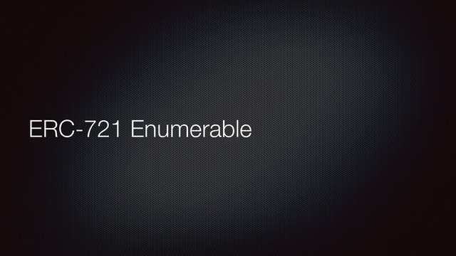 ERC-721 Enumerable
