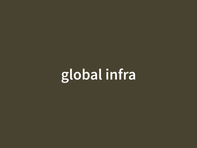 global infra
