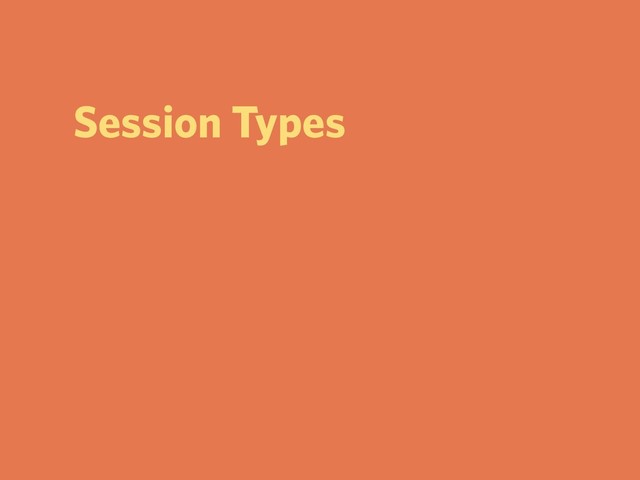 Session Types
