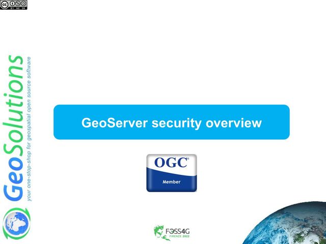 GeoServer security overview
