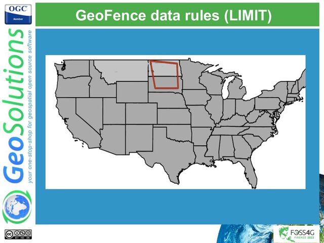 GeoFence data rules (LIMIT)
