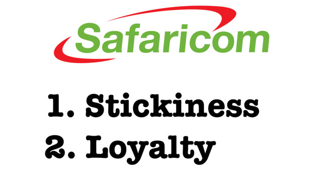 1. Stickiness
2. Loyalty
