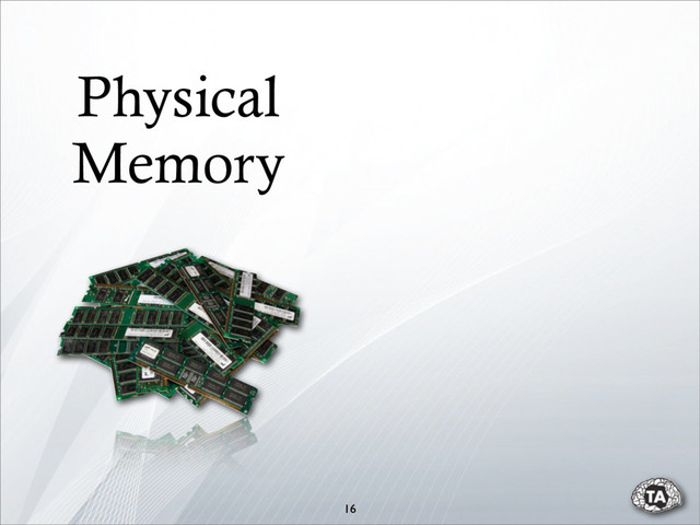 16
Physical
Memory
