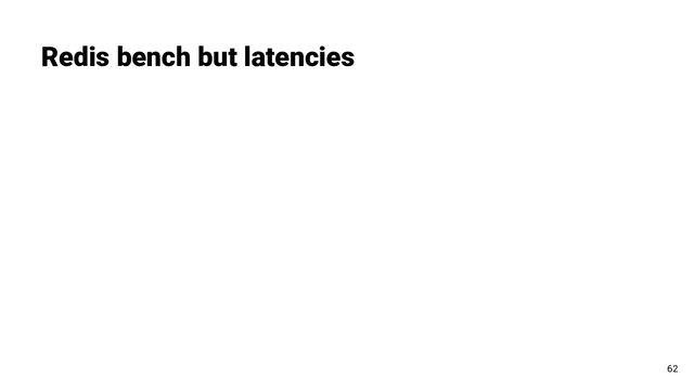 Redis bench but latencies
62
